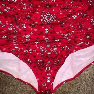 Torrid Size 6 Skull Bandanna Print Swim Bottom